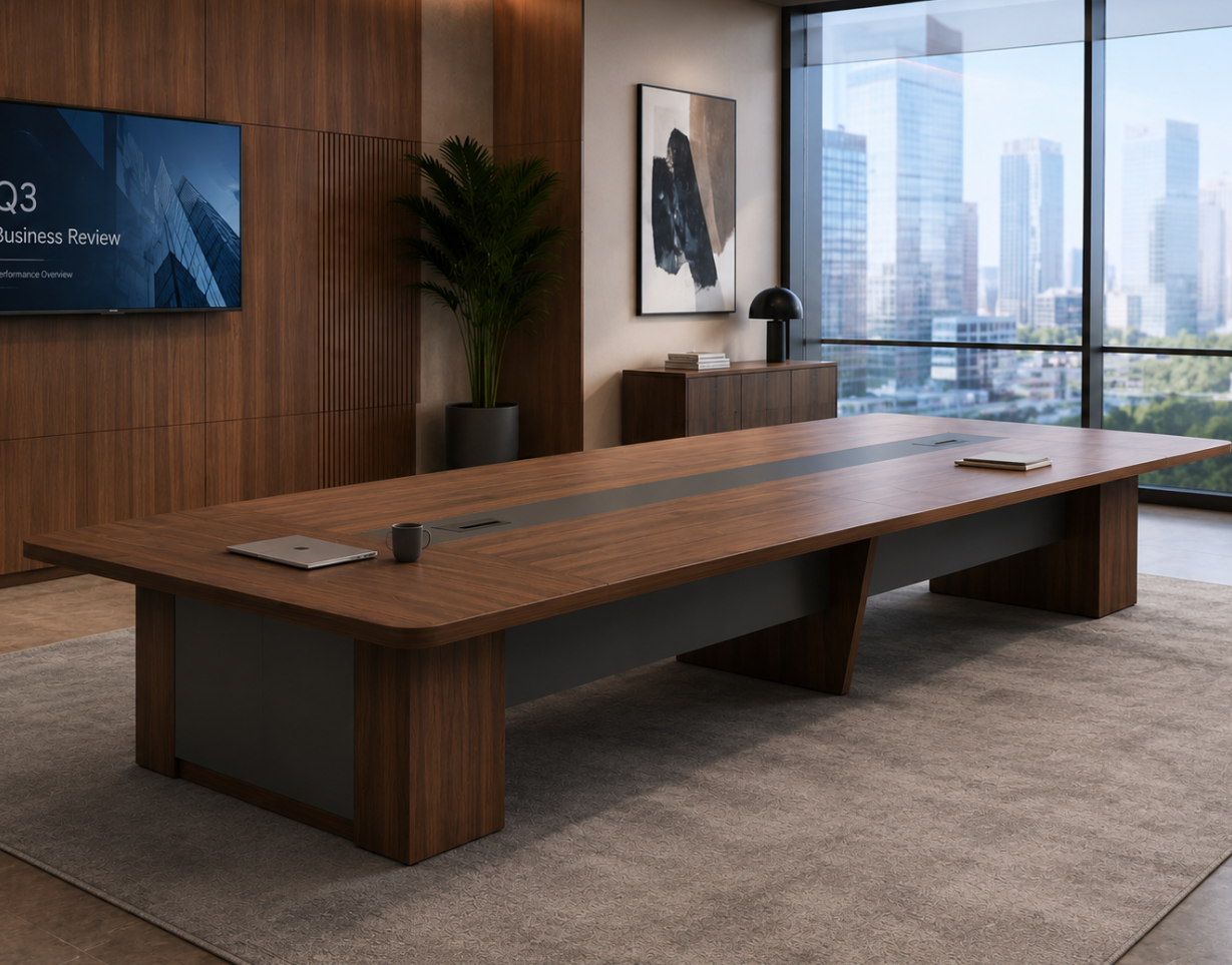 hod linear core 4.8m 16–18 seater conference table hod linear core 4.8m 16–18 seater conference table