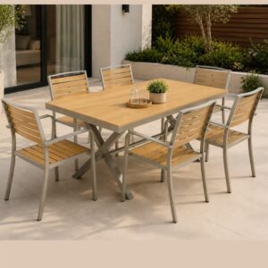 hod tilly 6 seater patio dining set.