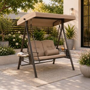 hod the outdoor harmony 2 seater swing with canopy